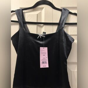 Wild Fable Black Velvet Women's Camisole Top